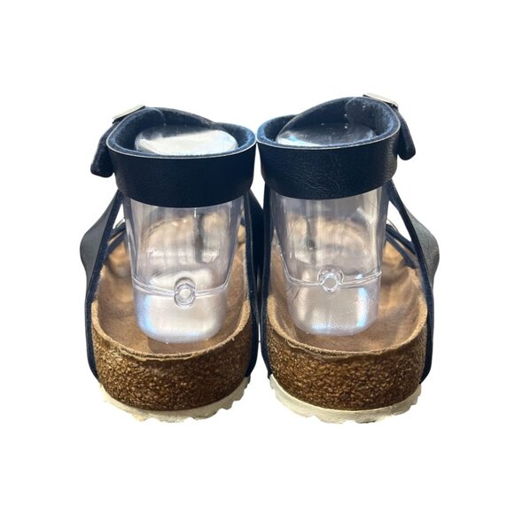 Birkenstock Yara Sandals Metallic Blue Ankle Strap Toe Loop Size EU 40 / US 9 - Picture 7 of 9